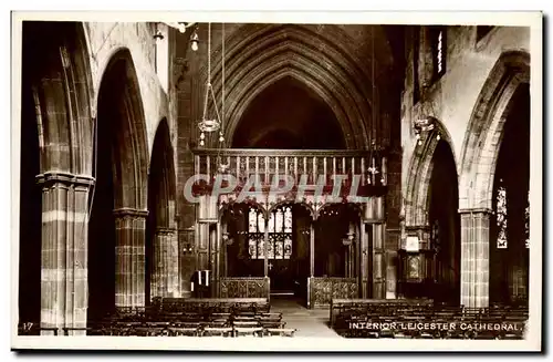 Ansichtskarte AK Interior Leicester Cathedral