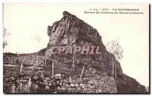 Cartes postales La Bourboule Ruines du Chateau de Murat le Quaire