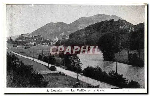 Cartes postales Lourdes La vallee et le Gave