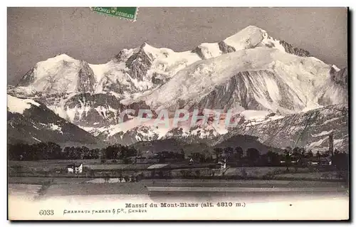 Cartes postales Massif du mont Blanc