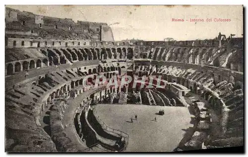 Cartes postales Roma Interno Del Colosseo