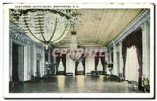 Cartes postales East room White House Washington D C