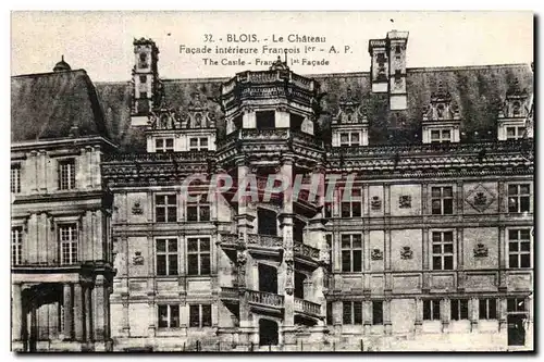 Cartes postales Blois Le Chateau Facade interieure Francois 1er