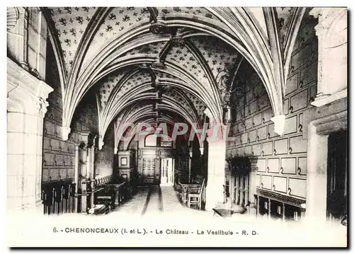 Ansichtskarte AK Chenonceaux Le Chateau Le Vestibule