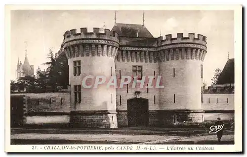 Cartes postales Challain La Potherie Pres Cande L&#39Entree du Chateau