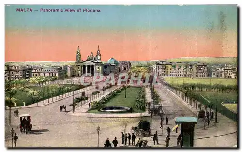 Cartes postales Malta Panoramic Wiew of floriana