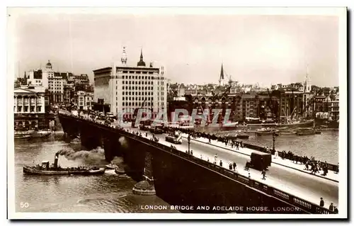 Cartes postales London Bridge And Adelaide House London