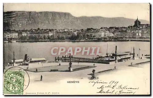 Cartes postales Geneve Bateau