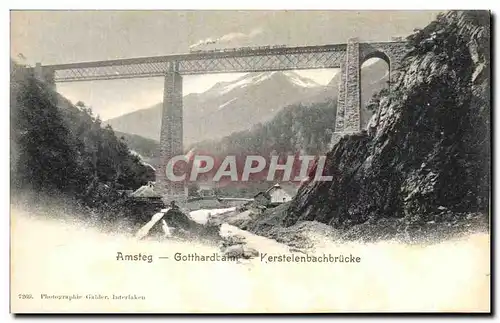 Cartes postales Amsteg Gotthartalm Kerstelenbachbrucke