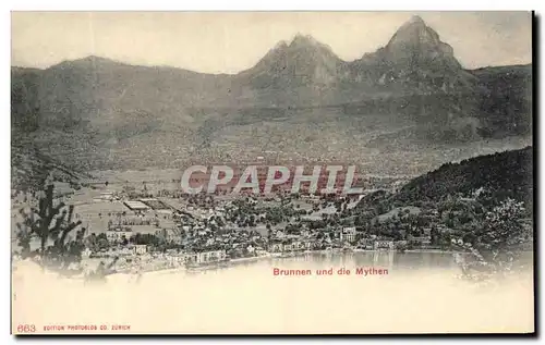 Cartes postales Brunnen aud die Mythen