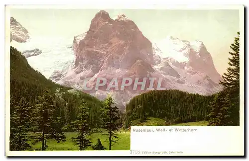 Cartes postales Rosenlaui Weit et Wetterhorn