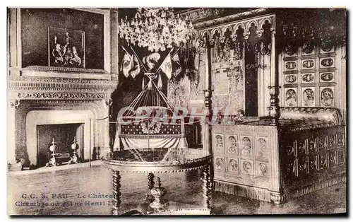 Cartes postales Pau Le Chateau Chambre ou est ne Henri IV