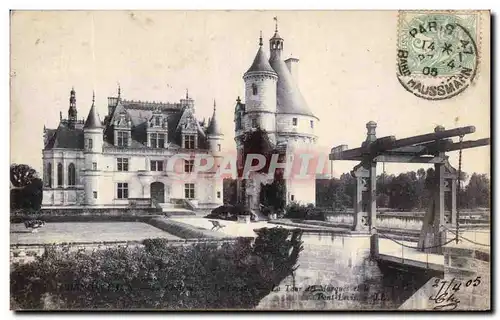 Cartes postales La Tour des Marques et le Pont Levis Chenonceaux