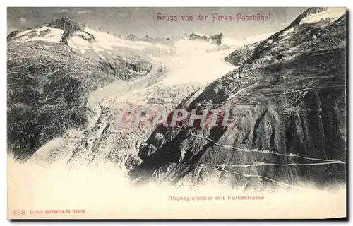 Cartes postales Gruss Von der Furka Passhone
