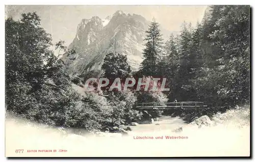 Cartes postales Lutschine und Wetterhorn