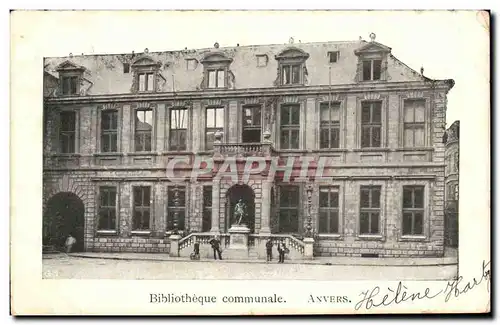 Cartes postales Bibliotheque Communale Anvers