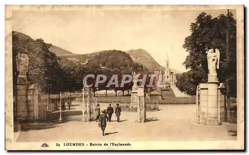 Cartes postales Lourdes Entree de l&#39Esplanade