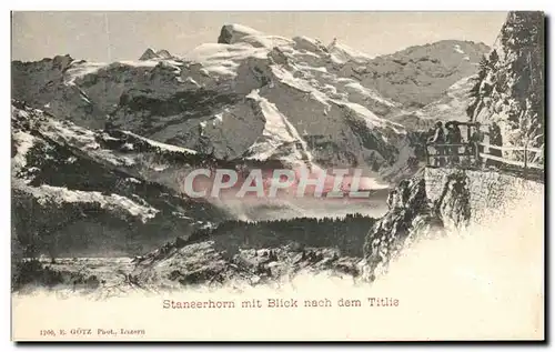 Cartes postales Stanserhorn mit Blick nach dem Titlis