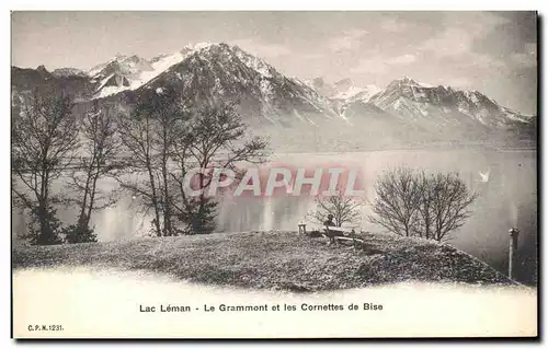 Cartes postales Lac Leman Le Grammont Et Les Cornettes De Bise