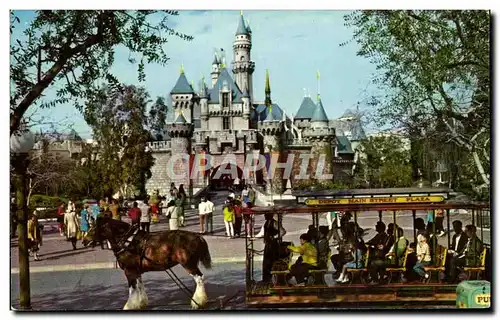 Moderne Karte Disneyland The Magic Kingdom Sleeping Beauty Castle Fantasyland