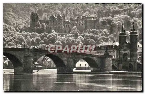 Cartes postales moderne Heidelberg Morgensonne ober Brucke und Schloss