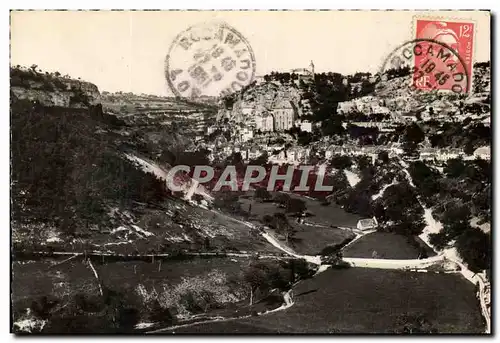 Cartes postales moderne Rocamadour vu de la Vallee