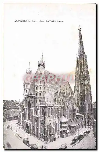Cartes postales Amsterdam La Cathedrale
