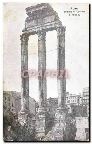 Cartes postales Roma Tempio di Castore Polluce