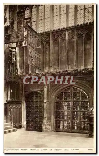 Cartes postales Westminster Abbey Bronze Gates Of Henry Chapel