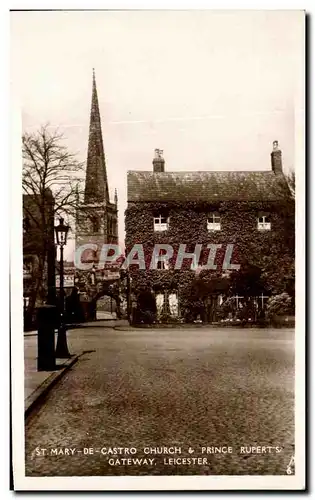 Cartes postales St Mary De Castro Church Prince Ruperts Gateway Leicester