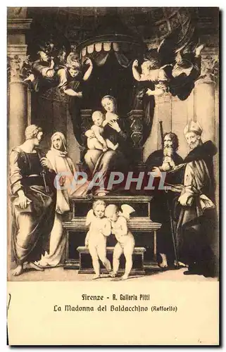 Cartes postales Firenze La Madonna del baldacchino Anges