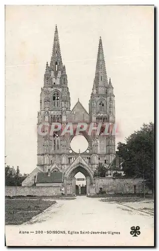 Cartes postales Aisne Soissons Eglise Saint Jean des Vignes