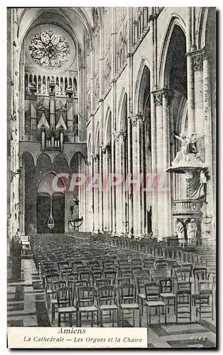 Cartes postales Amiens La Cathedrale Les Orgues et la Chaire