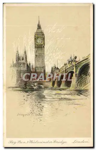 Cartes postales Big Ben Westiminster Bridge London