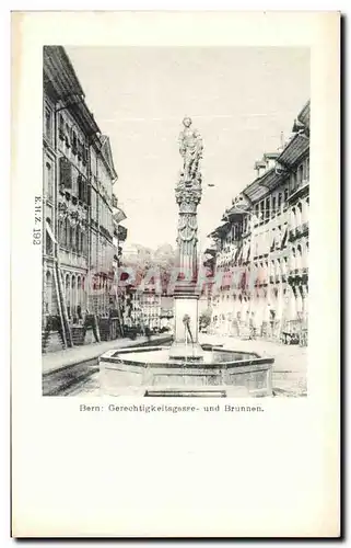 Cartes postales Bern Gerechtigkeitsgase Und Brunnen