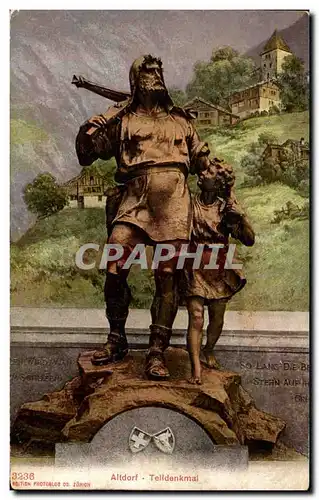 Cartes postales Altdorf Telldenkmal Guillaume Tell