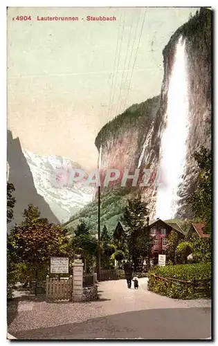 Cartes postales Lauterbrunnen Staubbach