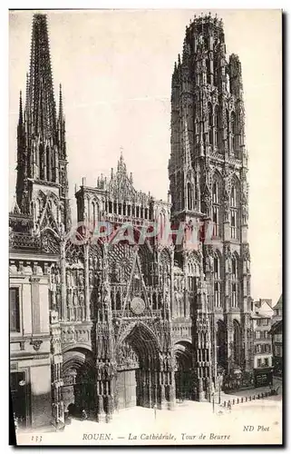 Cartes postales Rouen La Cathedrale Tour de Beurre