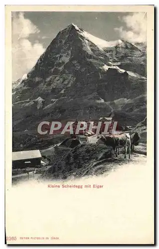 Cartes postales Kleine Scheidegg Mit Eiger Vaches