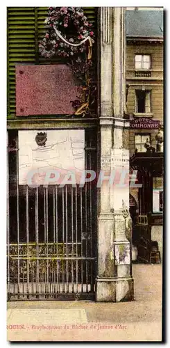 Cartes postales Rouen Emplacement De Bucher De Jeanne d&#39Arc