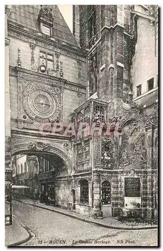 Cartes postales Rouen La Grosse Horloge