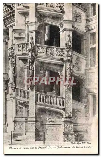 Cartes postales Chateau De Blois Aile De Francois 1er Soubassement Du Grand Escalier