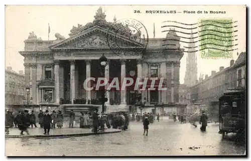 Cartes postales Bruxelles Place de la Bourse