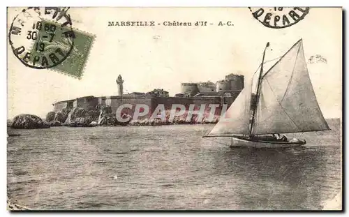 Cartes postales Marseille Chateau d&#39If Bateau