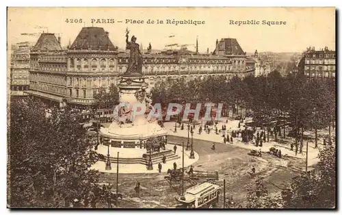 Cartes postales Paris Place de la Republique