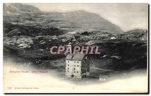 Cartes postales Simpion Route Alfer Hospiz