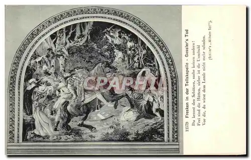 Cartes postales Fresken in der Tellskapelle Gessler's