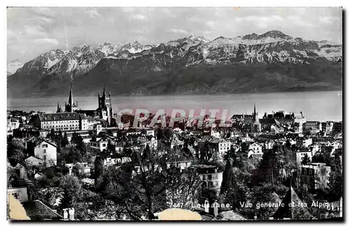 Cartes postales moderne lausanne Vue generale et les Alpes