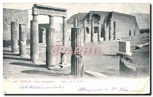 Cartes postales Pompei Foro triangolate