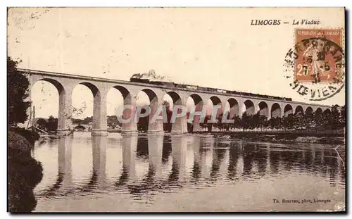 Ansichtskarte AK Limoges Le Viaduc Train